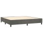 vidaXL Cama box spring colchón y LED terciopelo gris oscuro 200x200 cm vidaXL Cama box spring colchón y LED terciopelo gris oscuro 200x200 cm