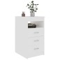 vidaXL Cajonera de madera contrachapada blanco 40x50x76 cm vidaXL Cajonera de madera contrachapada blanco 40x50x76 cm