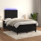 vidaXL Cama box spring colchón y LED terciopelo negro 120x200 cm vidaXL Cama box spring colchón y LED terciopelo negro 120x200 cm