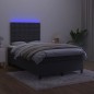 vidaXL Cama box spring colchón y LED terciopelo negro 120x200 cm vidaXL Cama box spring colchón y LED terciopelo negro 120x200 cm