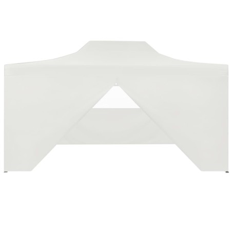vidaXL Carpa plegable para celebraciones con 4 paredes blanco 3x4,5 m