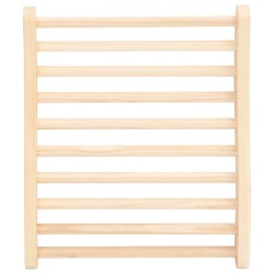 vidaXL Respaldo de sauna madera maciza de pino en forma de S