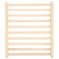 vidaXL Respaldo de sauna madera maciza de pino en forma de S