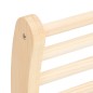 vidaXL Respaldo de sauna madera maciza de pino en forma de S