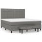 vidaXL Cama box spring con colchón tela gris oscuro 160x200 cm vidaXL Cama box spring con colchón tela gris oscuro 160x200 cm