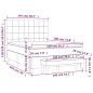 vidaXL Cama box spring con colchón tela gris claro 140x190 cm vidaXL Cama box spring con colchón tela gris claro 140x190 cm