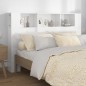 vidaXL Mueble cabecero blanco brillante 160x18,5x104,5 cm vidaXL Mueble cabecero blanco brillante 160x18,5x104,5 cm