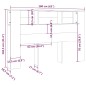 vidaXL Mueble cabecero blanco brillante 160x18,5x104,5 cm vidaXL Mueble cabecero blanco brillante 160x18,5x104,5 cm
