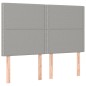 vidaXL Cama box spring con colchón tela gris claro 140x190 cm vidaXL Cama box spring con colchón tela gris claro 140x190 cm