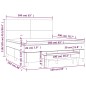 vidaXL Cama box spring con colchón tela marrón oscuro 160x200 cm vidaXL Cama box spring con colchón tela marrón oscuro 160x200 cm