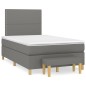 vidaXL Cama box spring con colchón tela gris oscuro 120x200 cm vidaXL Cama box spring con colchón tela gris oscuro 120x200 cm
