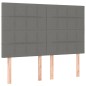 vidaXL Cama box spring con colchón tela gris oscuro 140x190 cm vidaXL Cama box spring con colchón tela gris oscuro 140x190 cm