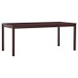 vidaXL Mesa de comedor de madera de pino marrón oscuro 180x90x73 cm vidaXL Mesa de comedor de madera de pino marrón oscuro 180x90x73 cm