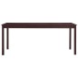 vidaXL Mesa de comedor de madera de pino marrón oscuro 180x90x73 cm vidaXL Mesa de comedor de madera de pino marrón oscuro 180x90x73 cm