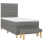 vidaXL Cama box spring con colchón tela gris oscuro 80x200 cm vidaXL Cama box spring con colchón tela gris oscuro 80x200 cm