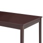 vidaXL Mesa de comedor de madera de pino marrón oscuro 180x90x73 cm vidaXL Mesa de comedor de madera de pino marrón oscuro 180x90x73 cm
