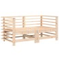 vidaXL Juego de muebles de jardín 6 piezas madera maciza de pino vidaXL Juego de muebles de jardín 6 piezas madera maciza de pino