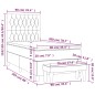 vidaXL Cama box spring con colchón tela gris oscuro 90x200 cm vidaXL Cama box spring con colchón tela gris oscuro 90x200 cm