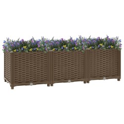 vidaXL Arriate 120x40x38 cm polipropileno