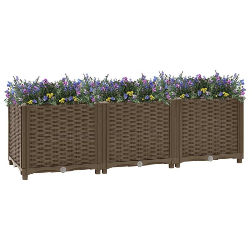vidaXL Arriate 120x40x38 cm polipropileno vidaXL Arriate 120x40x38 cm polipropileno