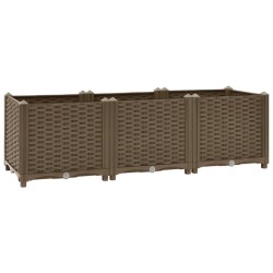 vidaXL Arriate 120x40x38 cm polipropileno