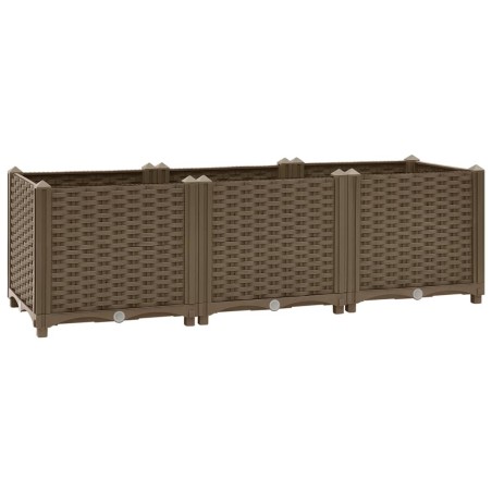 vidaXL Arriate 120x40x38 cm polipropileno