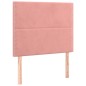 vidaXL Cama box spring con colchón terciopelo rosa 90x200 cm vidaXL Cama box spring con colchón terciopelo rosa 90x200 cm