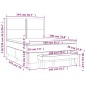 vidaXL Cama box spring con colchón terciopelo gris claro 140x190 cm
