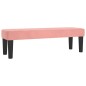 vidaXL Cama box spring con colchón terciopelo rosa 200x200 cm