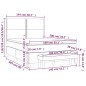vidaXL Cama box spring con colchón terciopelo gris claro 140x200 cm