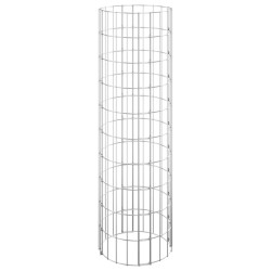 vidaXL Poste circular de gaviones acero galvanizado Ø30x100 cm