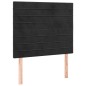 vidaXL Cama box spring con colchón terciopelo negro 120x200 cm vidaXL Cama box spring con colchón terciopelo negro 120x200 cm