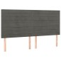 vidaXL Cama box spring con colchón terciopelo gris oscuro 160x200 cm vidaXL Cama box spring con colchón terciopelo gris oscuro 160x200 cm