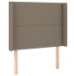 vidaXL Cama box spring colchón y luces LED gris taupe 80x200 cm vidaXL Cama box spring colchón y luces LED gris taupe 80x200 cm