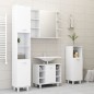 vidaXL Armario de baño madera contrachapada blanco 30x30x179 cm vidaXL Armario de baño madera contrachapada blanco 30x30x179 cm