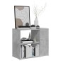 vidaXL Armario auxiliar madera contrachapada gris hormigón 60x30x50 cm vidaXL Armario auxiliar madera contrachapada gris hormigón 60x30x50 cm