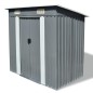 vidaXL Caseta de jardín de metal gris vidaXL Caseta de jardín de metal gris