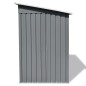 vidaXL Caseta de jardín de metal gris vidaXL Caseta de jardín de metal gris