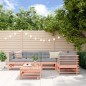 vidaXL Juego de muebles de jardín 6 pzas madera maciza abeto Douglas vidaXL Juego de muebles de jardín 6 pzas madera maciza abeto Douglas