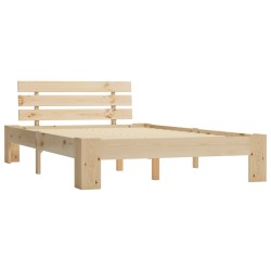 vidaXL Estructura de cama de madera maciza de pino 140x200 cm
