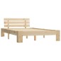 vidaXL Estructura de cama de madera maciza de pino 140x200 cm vidaXL Estructura de cama de madera maciza de pino 140x200 cm