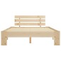 vidaXL Estructura de cama de madera maciza de pino 140x200 cm vidaXL Estructura de cama de madera maciza de pino 140x200 cm
