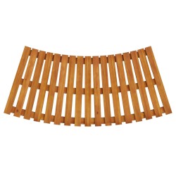 vidaXL Peldaños para bañera de hidromasaje 2 uds madera maciza acacia