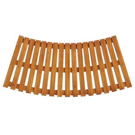 vidaXL Peldaños para bañera de hidromasaje 2 uds madera maciza acacia