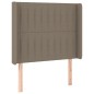 vidaXL Cama box spring colchón y luces LED gris taupe 80x200 cm vidaXL Cama box spring colchón y luces LED gris taupe 80x200 cm