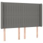vidaXL Cama box spring colchón y luces LED tela gris oscuro 140x200 cm vidaXL Cama box spring colchón y luces LED tela gris oscuro 140x200 cm