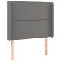 vidaXL Cama box spring y colchón LED cuero sintético gris 80x200 cm vidaXL Cama box spring y colchón LED cuero sintético gris 80x200 cm