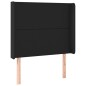 vidaXL Cama box spring colchón y LED cuero sintético negro 100x200 cm vidaXL Cama box spring colchón y LED cuero sintético negro 100x200 cm