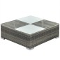 vidaXL Set de muebles de jardín 5 pzas y cojines ratán sintético gris vidaXL Set de muebles de jardín 5 pzas y cojines ratán sintético gris
