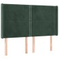 vidaXL Cama box spring colchón y LED terciopelo verde oscuro 140x200cm vidaXL Cama box spring colchón y LED terciopelo verde oscuro 140x200cm